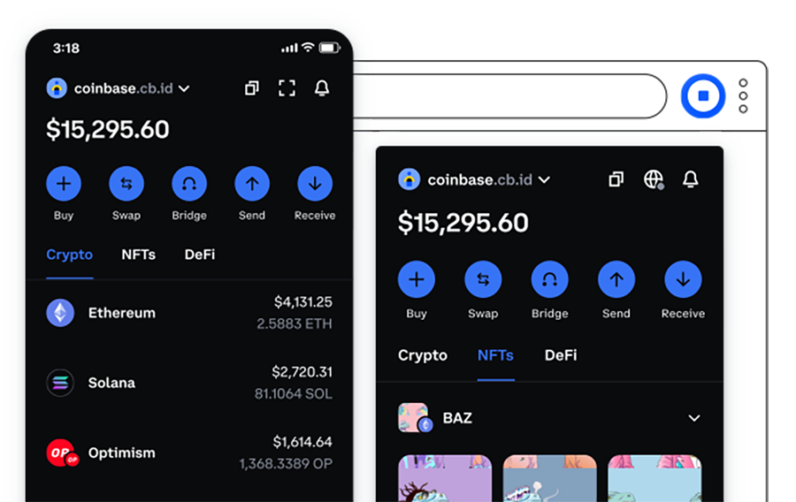 Coinbase账户管理界面